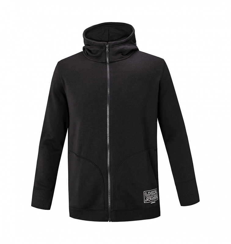 Толстовка Under Armour M UA BASELINE FLEECE FZ HOOD черный