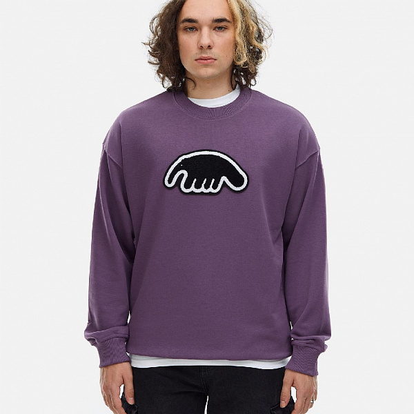 Толстовка ANTEATER Crewneck-Violet-Black-Logo