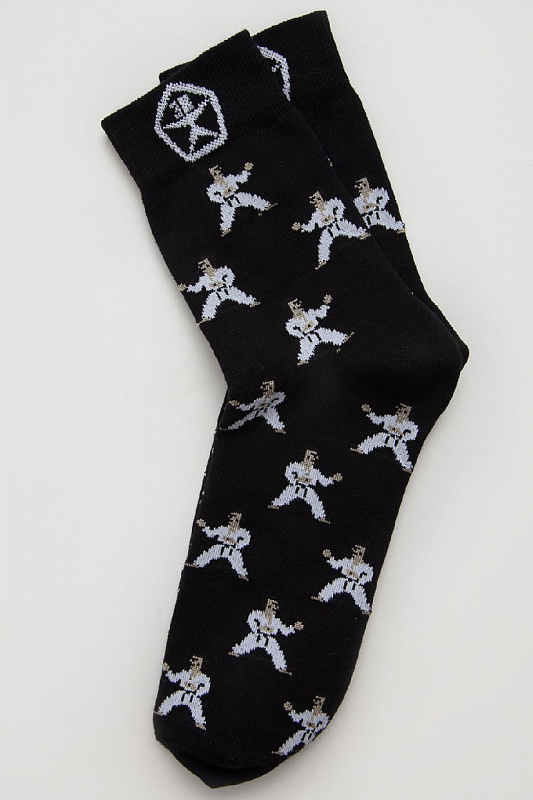 Носки ЗАПОРОЖЕЦ Каратисты Черный