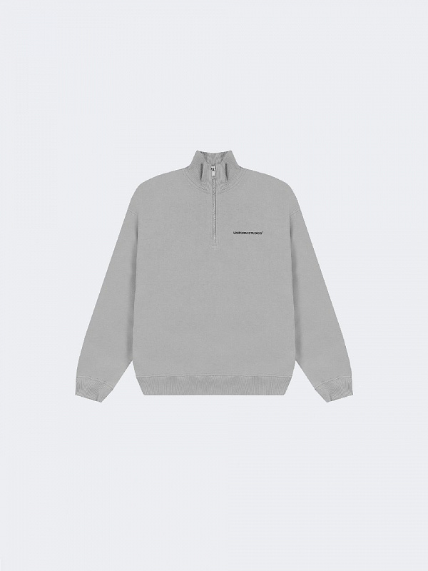 Свитшот UNIFORM Half-zip Heavy STUDIOS серый