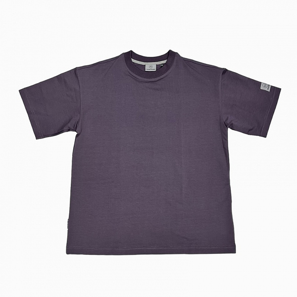 Футболка THE BAD FRIENDS Basic left sleeve logo 250гр Volume лиловый