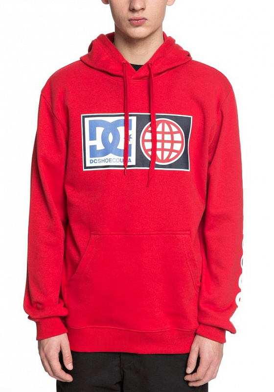 Толстовка с капюшоном DC SHOES GLOBAL SALUTE P M OTLR RRH0 TANGO RED