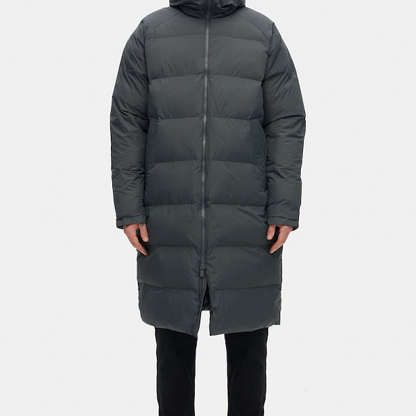 Пуховик мужской SHU классический тёмно-серый