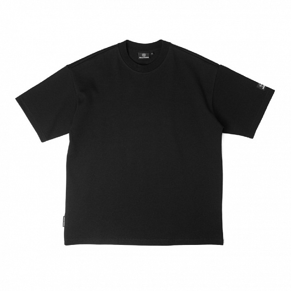 Футболка THE BAD FRIENDS Basic left sleeve logo doubleface черный