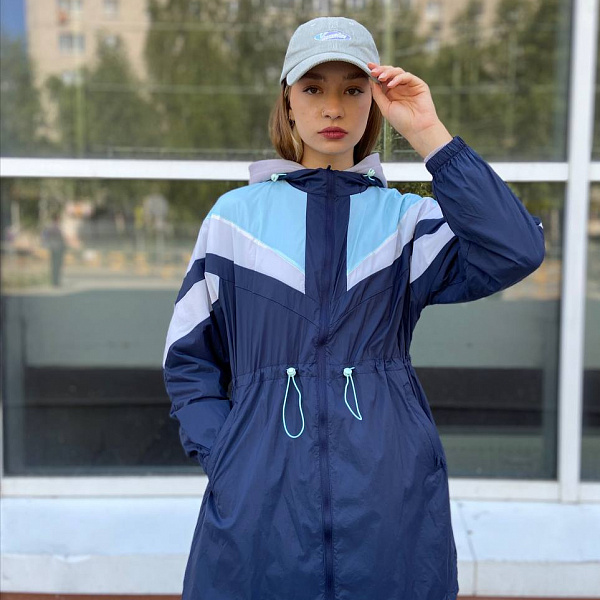 Куртка женская CAMEL Women's windbreaker twilight blue/powder blue/moon grey софт-шелл синий