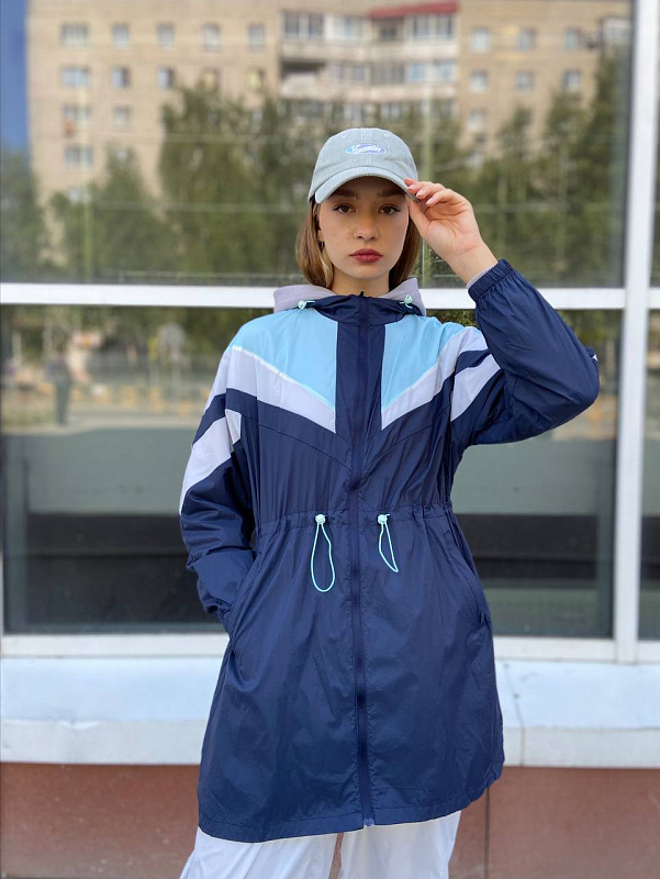 Куртка женская CAMEL Women's windbreaker twilight blue/powder blue/moon grey софт-шелл синий