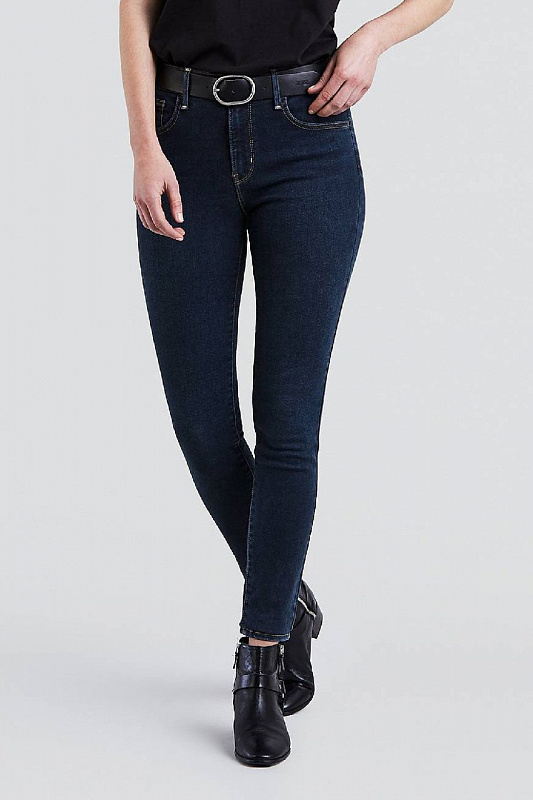Джинсы w LEVIS 720 HIRISE SUPER SKINNY essential blue