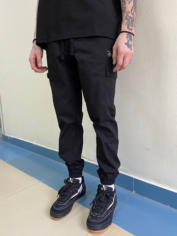 Джоггеры COOL PENGUIN Black Ripstop Lycra