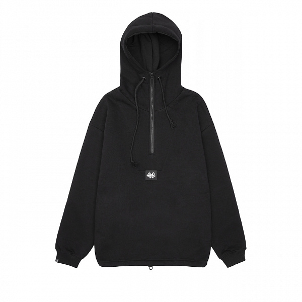 Худи HOOK Халфзип «Лого» черный