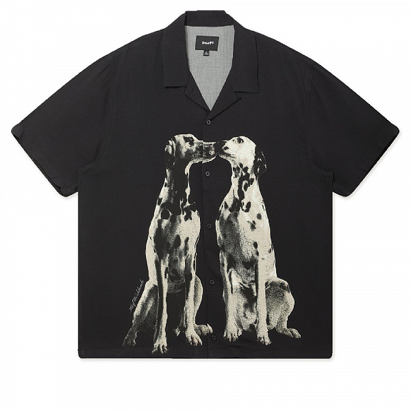 Рубашка HUF DOGGED SS RESORT SHIRT BLACK