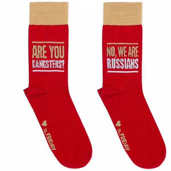 Носки ST.FRIDAY SOCKS Вы гангстеры? - Нет мы русские