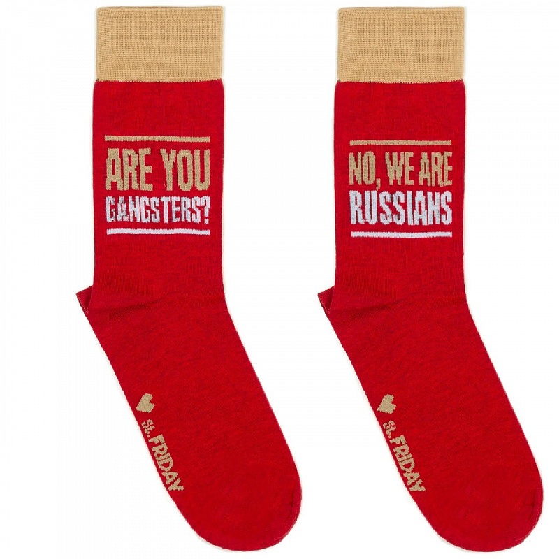 Носки ST.FRIDAY SOCKS Вы гангстеры? - Нет мы русские