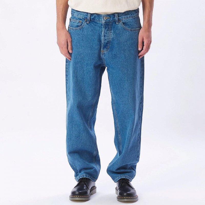 Джинсы (Relaxed fit) OBEY HARDWORK DENIM LIGHT INDIGO