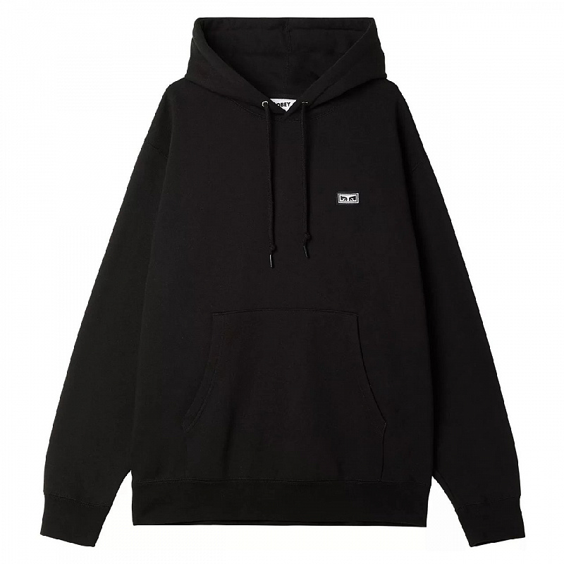 Толстовка OBEY с капюшоном ESTABLISHED WORKS EYES HOOD BLACK