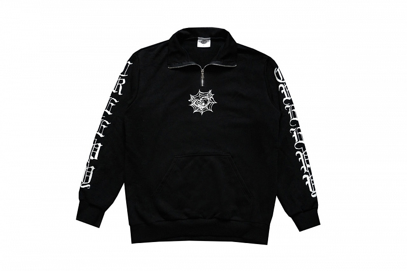 Толстовка CREEPY CLOTHING зипер "Сердце" черный