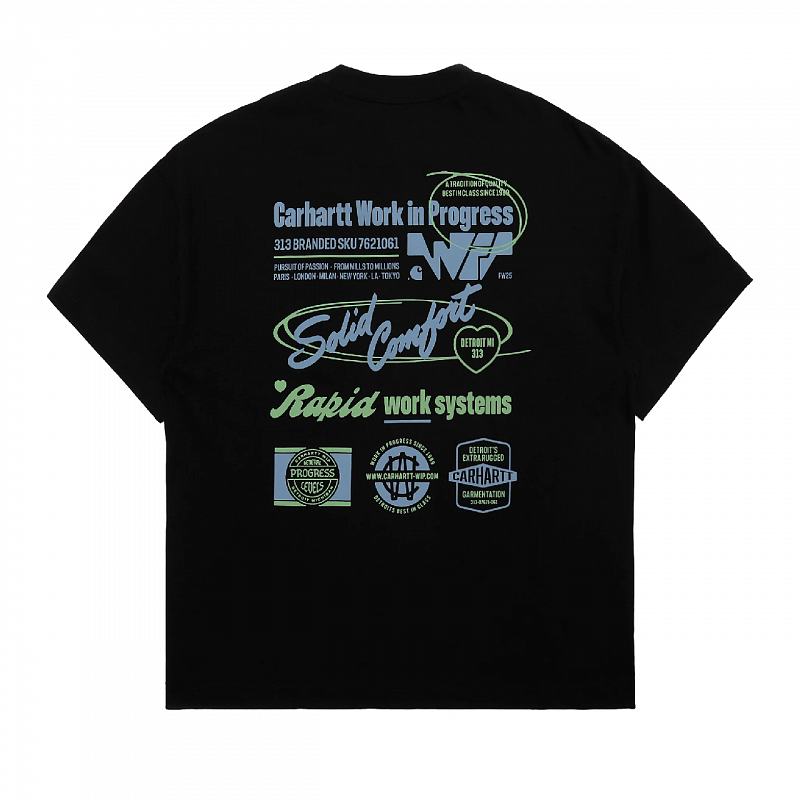 Футболка CARHARTT S/S Networks T-Shirt BLACK