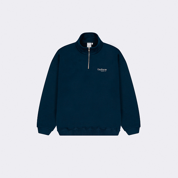 Свитшот UNIFORM Half-zip Regular синий