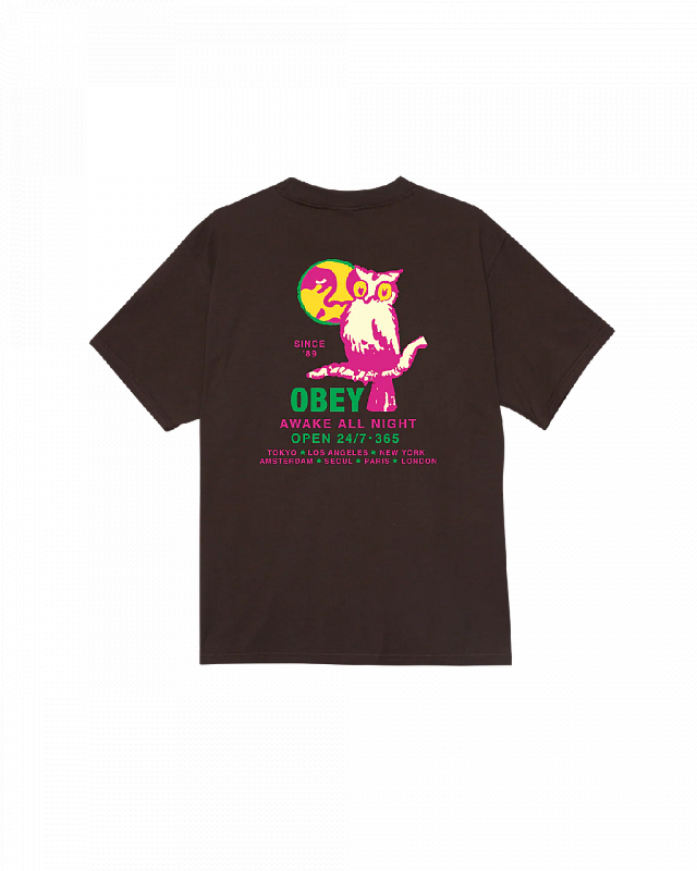 Футболка OBEY OWL JAVA BROWN