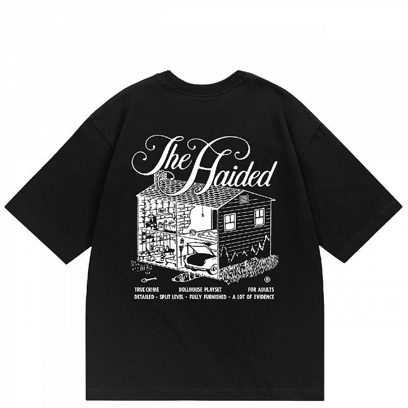 Футболка HAIDED TRUE CRIME RLXD HW black черный