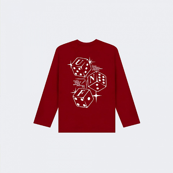 Лонгслив UNIFORM All in Dice красный