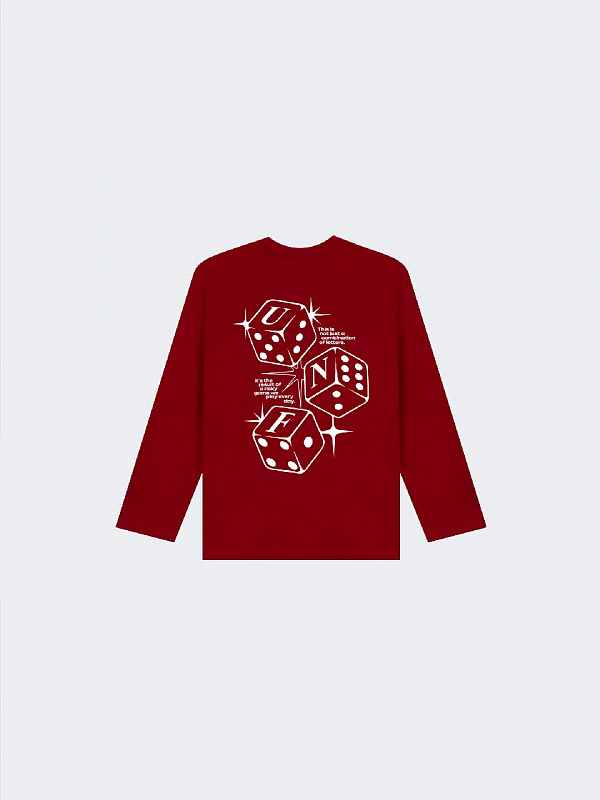 Лонгслив UNIFORM All in Dice красный