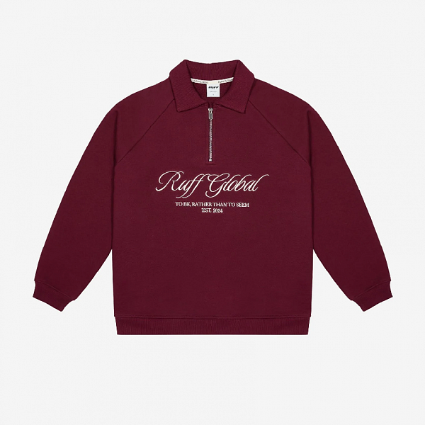 Толстовка RUFF Halfzip Sport Jacket Burgundy