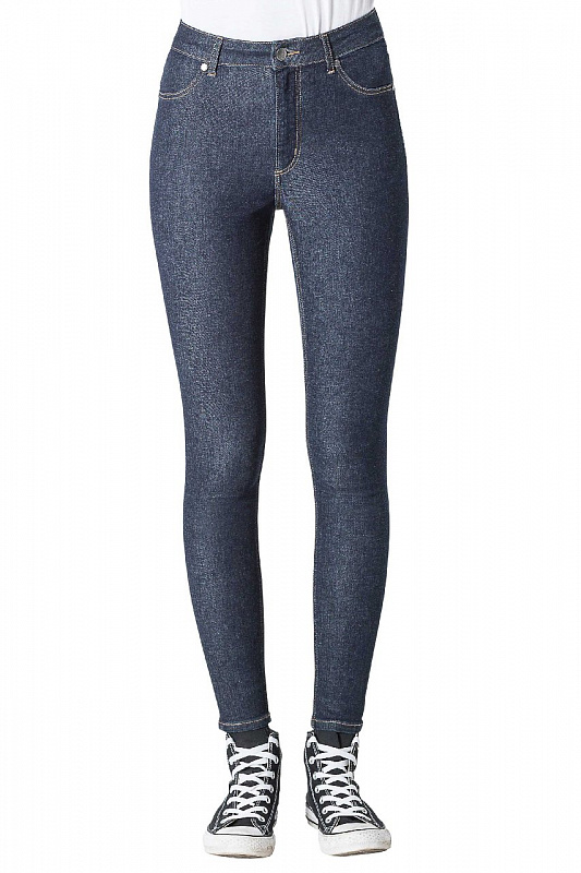 Джинсы (Slim) Женские Cheap Monday High Spray Indigo Rinse INDIGO