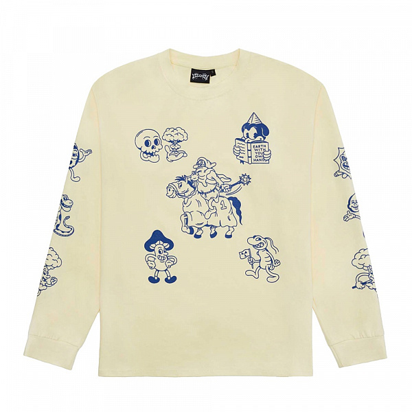 Лонгслив ВОЛЧОК «THE END» желтый