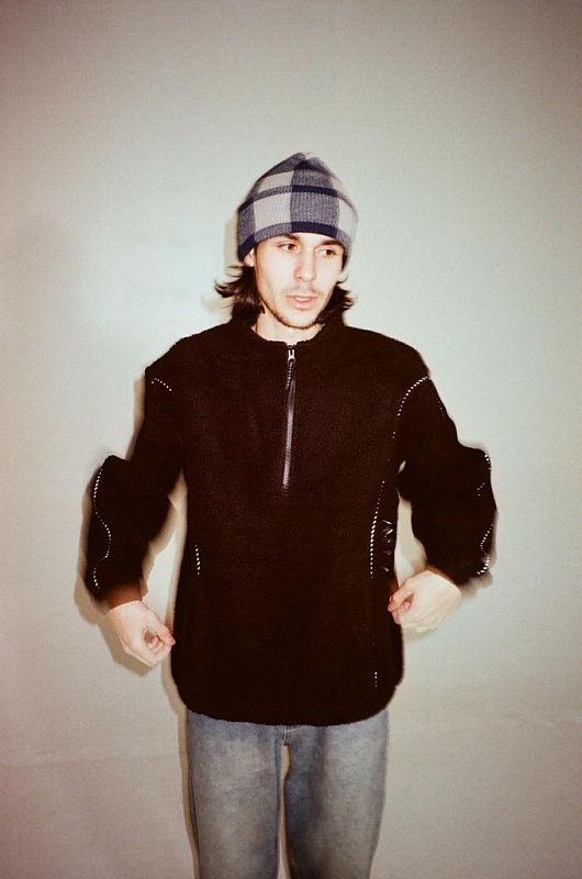 Толстовка MAGAMAEV Turbofleece halfzip black
