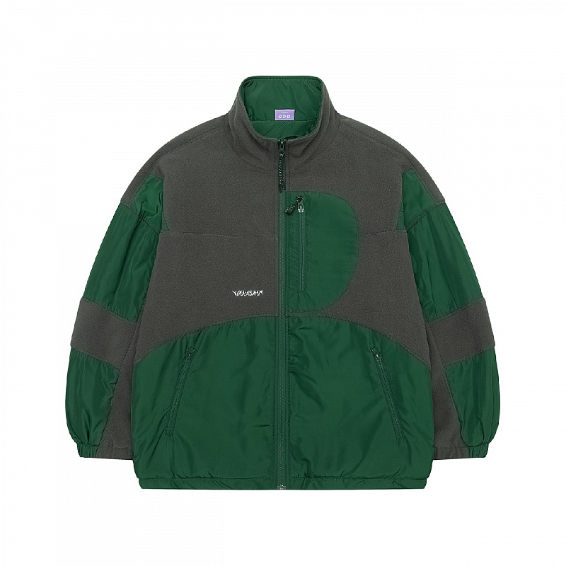 Куртка YMKA SHIX "Ranger" флисовая серый/зеленый