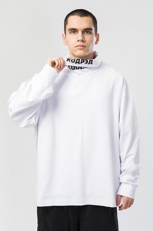 Водолазка CODERED оверсайз Rollneck Wide Белый