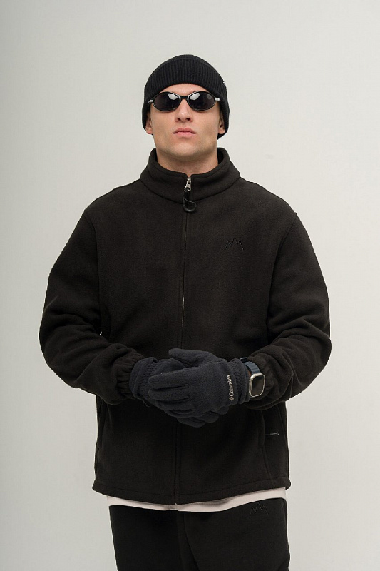 Толстовка KUL'TURA "ZIP FLEECE" черный