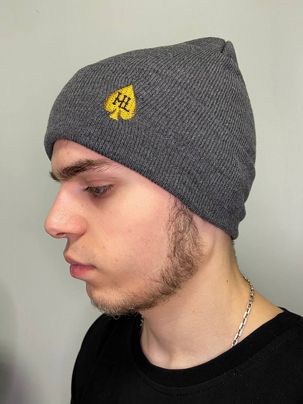 Шапка HARD LUNCH бини B-U-11 HL atracit melange