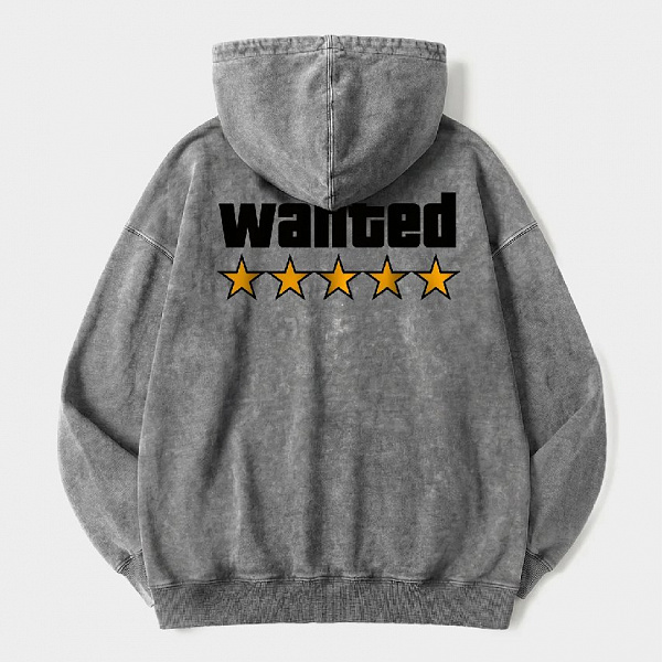 Худи SHMOT "ROCKSTAR", GARMENT DYE серый
