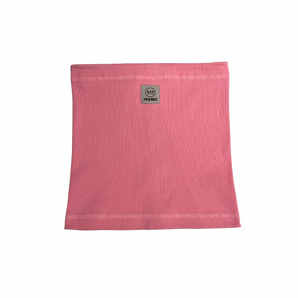 Шарф THE BAD FRIENDS Баф BAF 01 rib-knit розовый