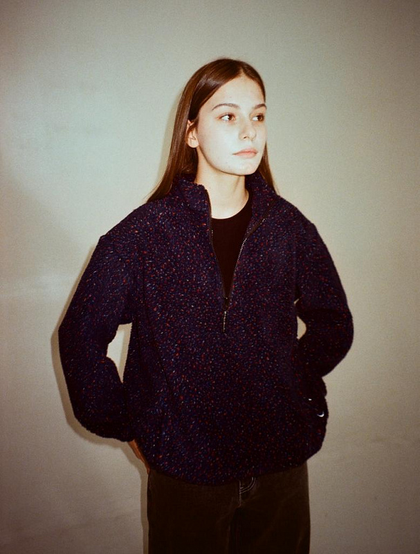 Толстовка MAGAMAEV Turbofleece halfzip blue/multi