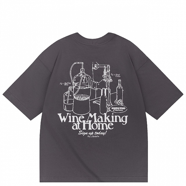 Футболка HAIDED WINERY RLXD HW TEE cement.grey