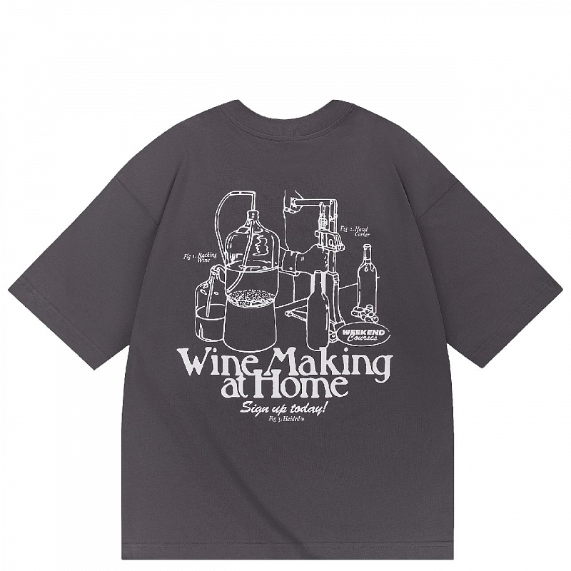 Футболка HAIDED WINERY RLXD HW TEE cement.grey