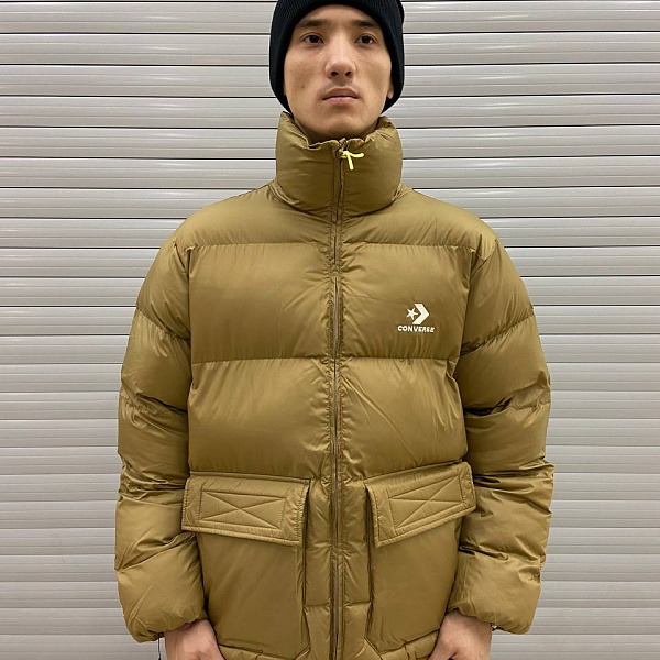Куртка CONVERSE PATCH POCKET CORE PUFFER SAND DUNE Бежевый
