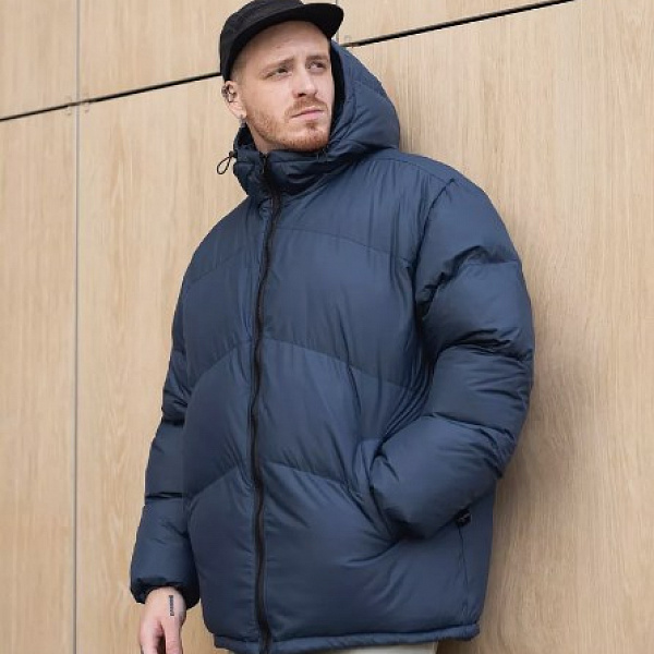 Пуховик DISLABEL D3 HOOD Синий