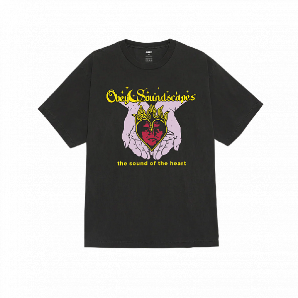 Футболка OBEY SOUNDSCAPES PIGMENT DUSTY BLACK