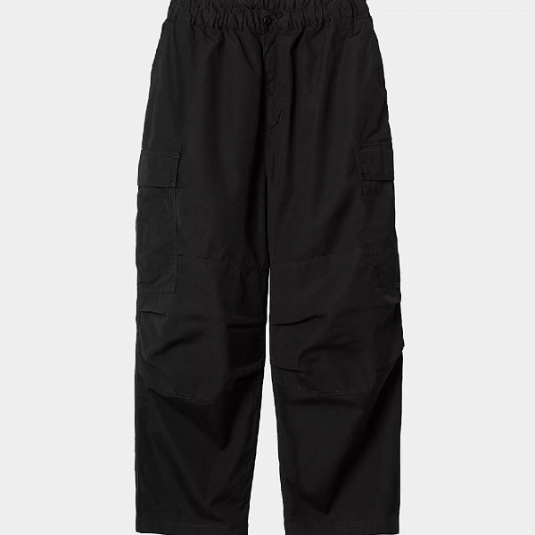 Брюки CARHARTT WIP Jet Cargo Pant (Extra loose fit) BLACK (RINSED)