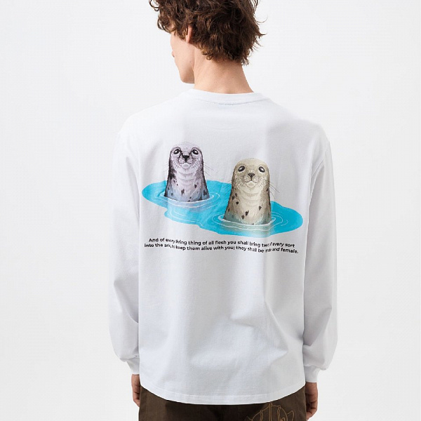 Лонгслив RUFF "The Ark" white