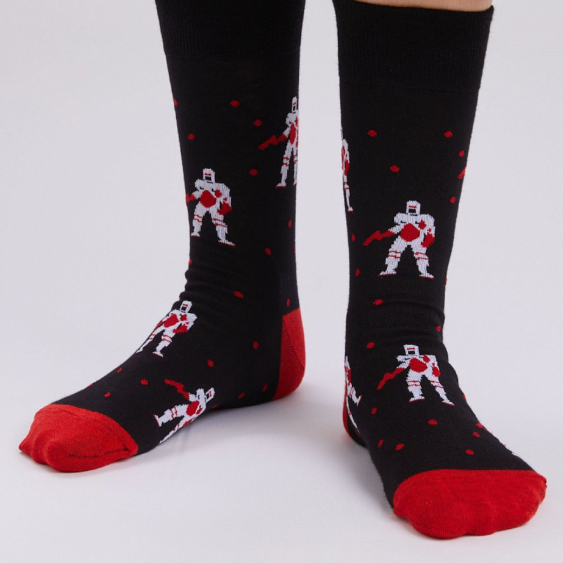 Носки ST.FRIDAY SOCKS Робокоп-железный лоб