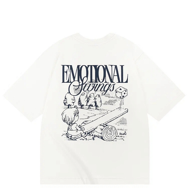 Футболка HAIDED EMOTIONAL RLXD HW TEE ecru