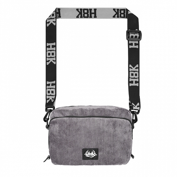 Сумка Шолдербег Гранд HOOK «Вельвет» серый