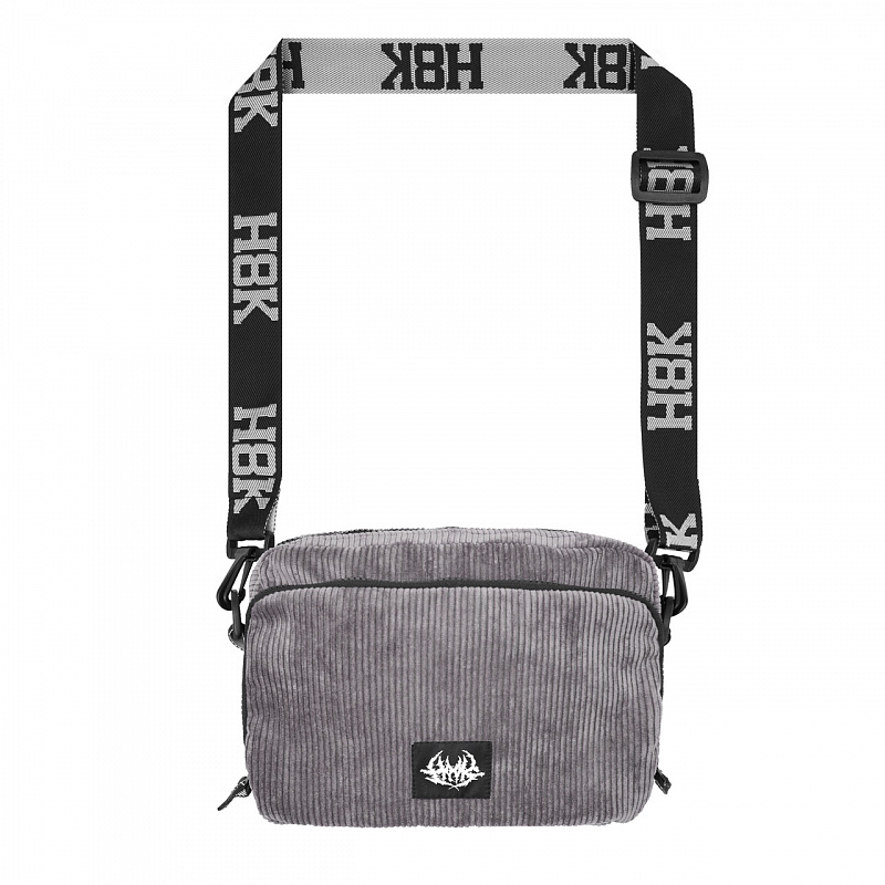 Сумка Шолдербег Гранд HOOK «Вельвет» серый