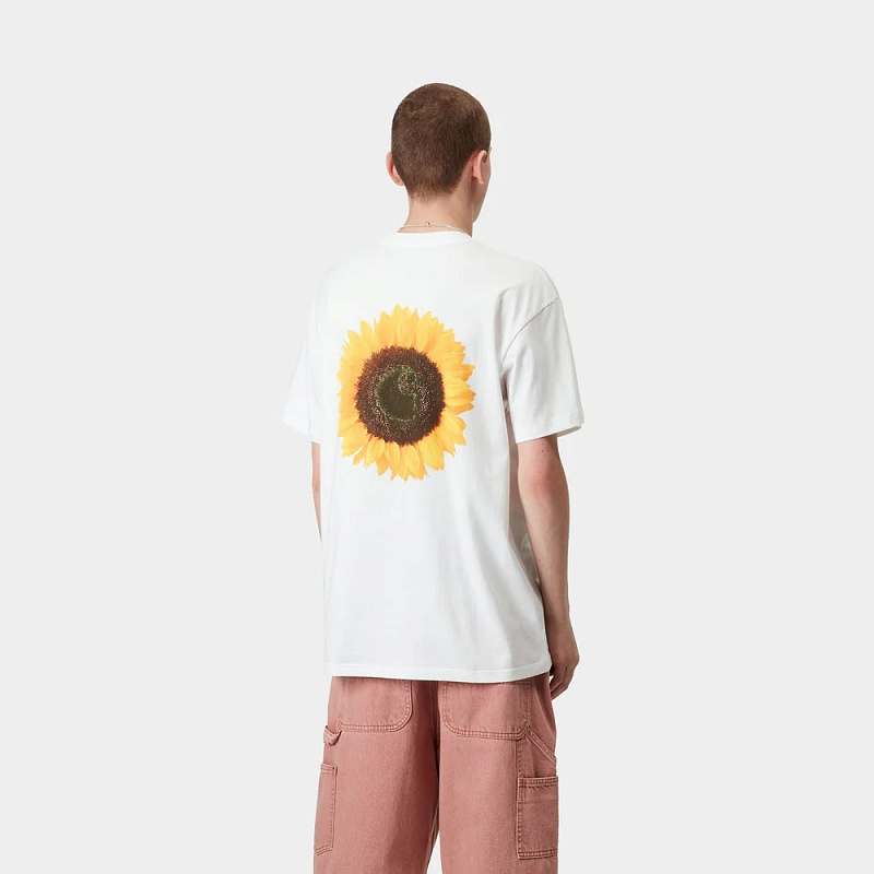 Футболка CARHARTT WIP S/S Sunflower T-Shirt WHITE