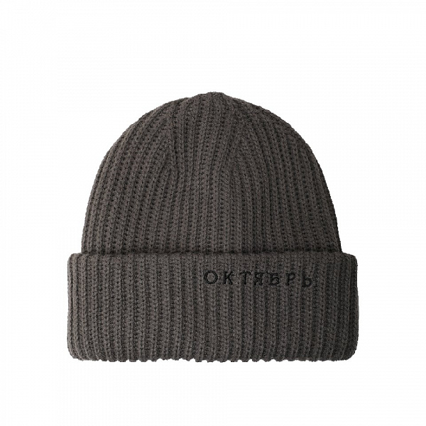Шапка ОКТЯБРЬ OG LOGO CLASSIC BEANIE GUNMETAL