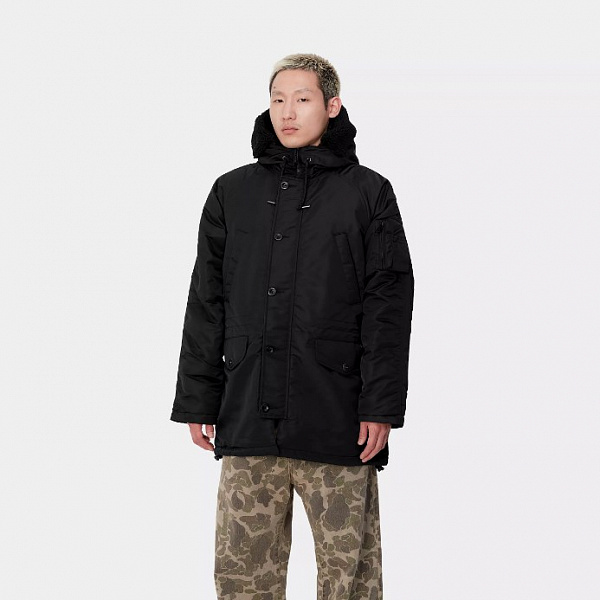 Парка CARHARTT WIP HD Olten Parka BLACK